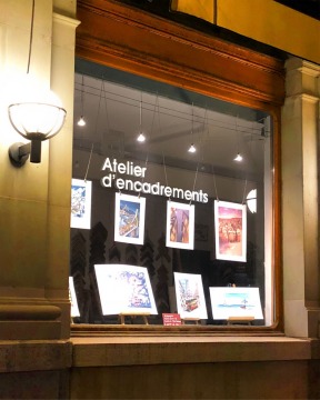 Image Vitrine - estampes de Noël - Le Cadre à Dorer, Fribourg