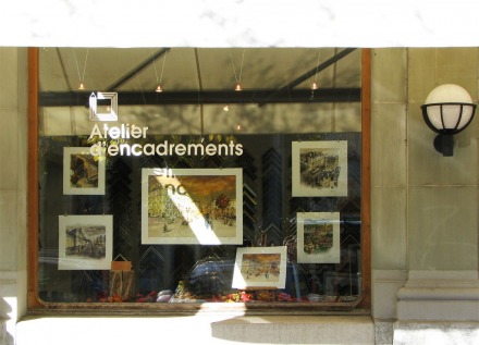 Image Vitrine - nouvelle série d'estampes - Le Cadre à Dorer, Fribourg