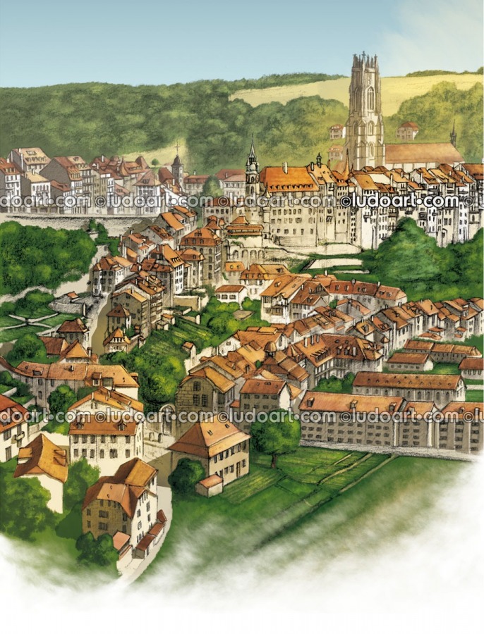 Fribourg
old town
Basse-Ville
Cathedral
Saint Nicholas