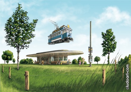 Image Zürich Tram Paradeplatz